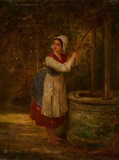 null Antony SERRES (1828-1898)

Femme au puits

Huile sur panneau, signée en bas...