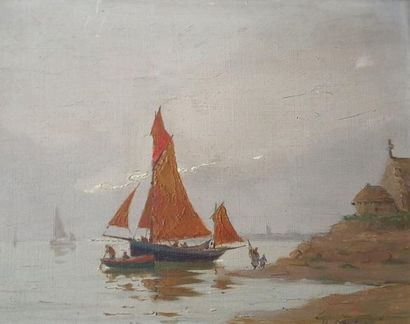 null René Emile Charles COULON (1882-?)

Retour de pêche en Bretagne et Péniche sur...