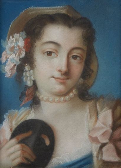 null Ecole FRANCAISE du XVIIIe siècle

Portrait d'une femme au masque

Pastel.

39,5...