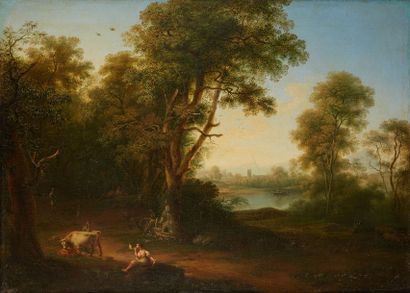 null Marco GOZZI (1750-1839)

Paysage arcadien

Huile sur toile, signée en bas à...