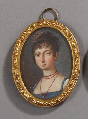 null Ecole FRANCAISE du XIXe siècle

Portrait de dame à la parure de corail

Miniature...