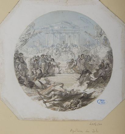 null Louis GALLAIT (Tournai 1810 - Schaerbeek 1887)

Scène de la Renaissance

Aquarelle...