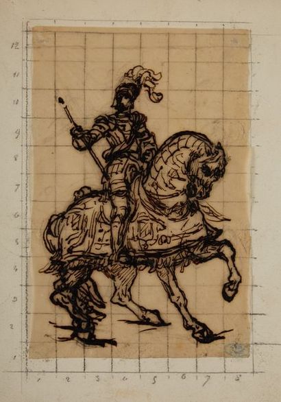 null Louis GALLAIT (Tournai 1810 - Schaerbeek 1887)

Sept études de chevaux

Cachet...