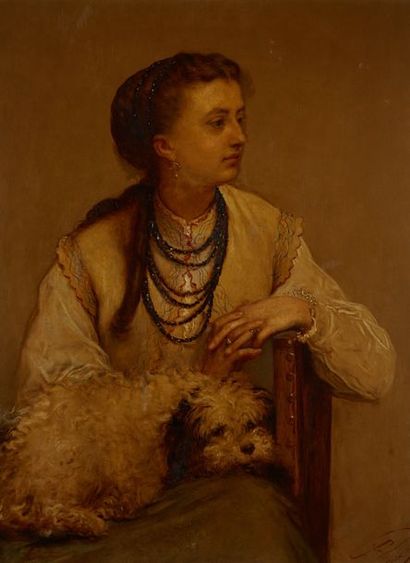null Louis GALLAIT (1810-1887)

Portrait de la fille de l’artiste

Huile sur panneau,...