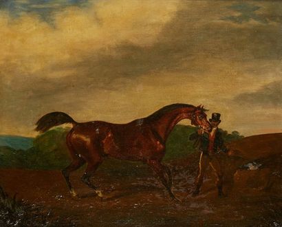 null Ecole FRANCAISE du milieu du XIXe siècle

Le cheval de course

Huile sur toile,...