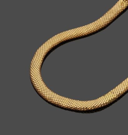 null Collier écaille de serpent en or jaune 18 k (750 millièmes) articulé (petits...