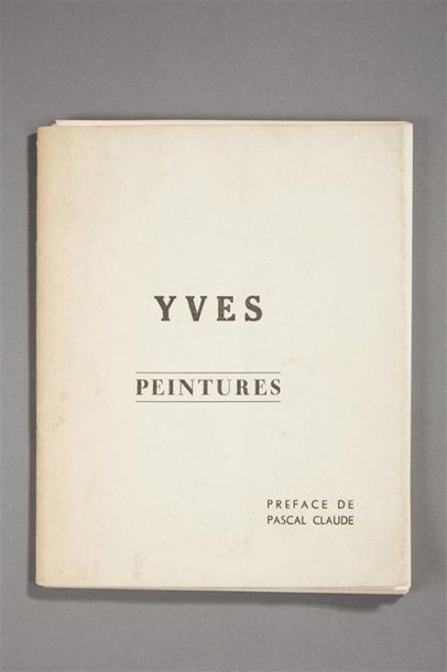 null Yves KLEIN
Yves Peintures, mai-novembre 1954
Recueil (24,5 x 19,5 cm) comprenant...