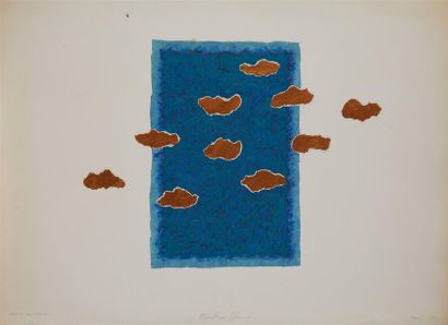 null Gianni BURATTONI (1947)
Bassin des nuages
Technique mixte, signée en bas au...