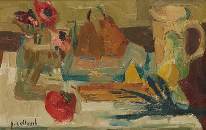null Paul COLLOMB (1921-2010)
Nature morte au bouquet d'anémones 
Huile sur toile...