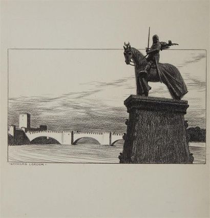 null Georges LEROUX (1911-1997)
Statue équestre de Cangrande, Vérone, Italie
Pierre...