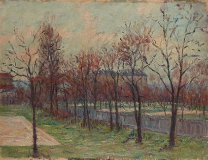 null ROUSSEL- MASURE (1863-1919)
Paysage d'automne
Huile sur toile, signée en bas...