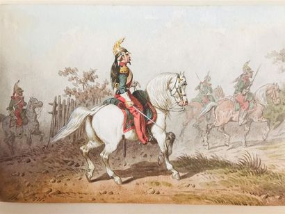 null Theodore FORT (1810-1896)
Hussard
Aquarelle gouachée, signée en bas à gauche
14...