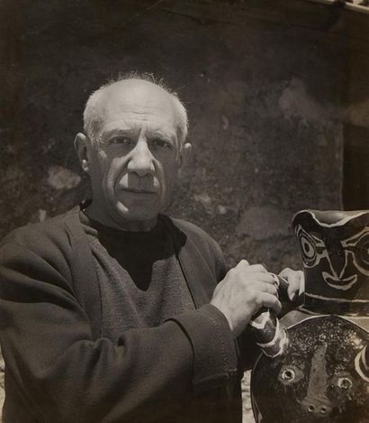 null Willy MAYWALD (1907 - 1985)
Picasso à Valloris, Circa 1950
Cachet et crédit...