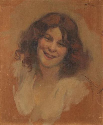 Victor PROUVÉ (1858-1943)
Femme souriant
Huile...