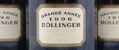 null 6 bouteilles CHAMPAGNE "Grande Année", Bollinger 1996 