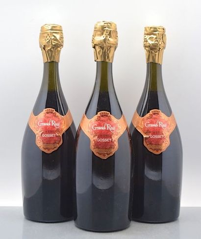 null 3 bouteilles CHAMPAGNE "Grand Rosé" brut, Gosset