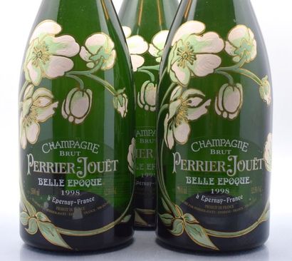 null 5 magnums CHAMPAGNE "Belle Epoque", Perrier Jouët 1998 (1 es) Sold in collaboration...