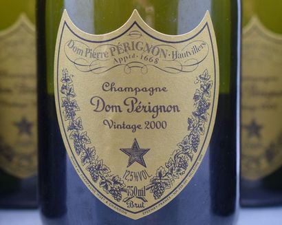 null 6 bottles CHAMPAGNE "Dom Pérignon", Moët & Chamdon 2000 Sold in collaboration...