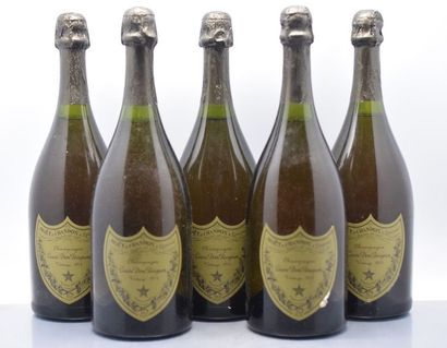 null 5 bouteilles CHAMPAGNE "Dom Pérignon", Moët & Chamdon 1971 (J) 