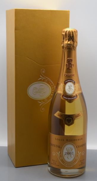 null 1 bouteille CHAMPAGNE "Cristal", L. Roederer 2007 (coffret) 