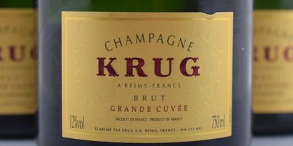 null 6 bottles CHAMPAGNE "Grande Cuvée", Krug Sold in collaboration with SVV Euvrard...