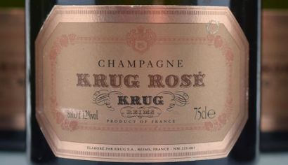 null 6 bottles CHAMPAGNE Krug (rosé) Sold in collaboration with the SVV Euvrard &...