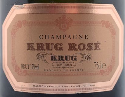 null 6 bouteilles CHAMPAGNE Krug (rosé) Vendu en collaboration avec la SVV Euvrard...