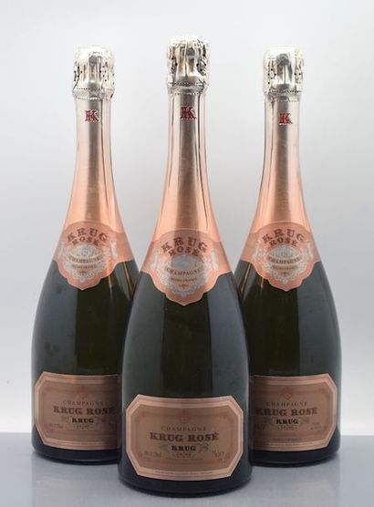 null 6 bouteilles CHAMPAGNE Krug (rosé) Vendu en collaboration avec la SVV Euvrard...