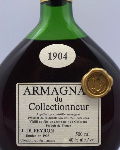 null 1 demi-litre ARMAGNAC J. Dupeyron 1904 (LB) 