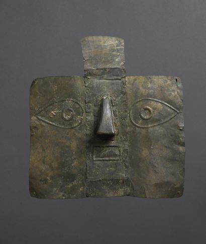 Funerary mask 
Rectangular in shape, the...