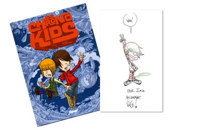 Zep & Stan & Vince Les chrono Kids Album enrichi d’une dédicace à l’encre de chine...