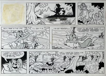 JARVIS Tom et Jerry Planche originale à l’encre de chine issue de « Tom et Jerry »....