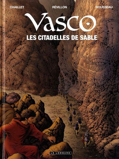 Rousseau & Chaillet Vasco Dédicace couleur à l’encre de chine et aquarelle, signée...