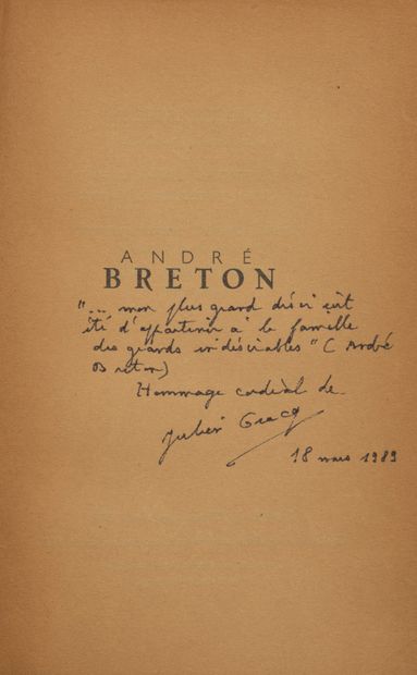 GRACQ Julien. André Breton.
