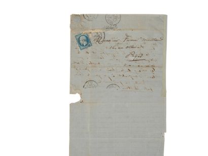 BAUDELAIRE Charles - POULET-MALASSIS Auguste. Autograph letter signed by both to...