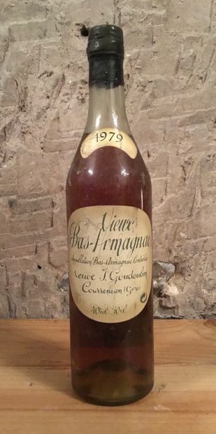 1 bottle BAS-ARMAGNAC Veuve Goudoulin 1979...