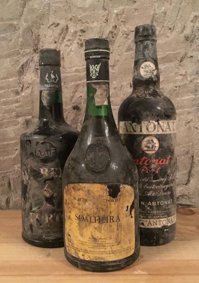 3 bottles PORTO (1 Ferreira eta, 1 Soalheira...
