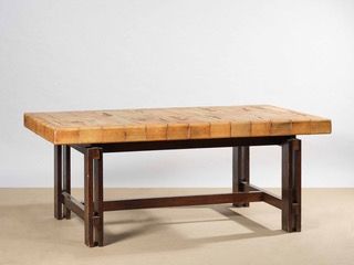 ROGER CAPRON (1922-2006) Herbier 
Table de salle à manger 
Grès et bois Date de création...