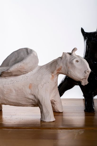 JMR Ensemble de 4 sculptures animalières 
Céramique 
 
 Date de création : 2020 H...