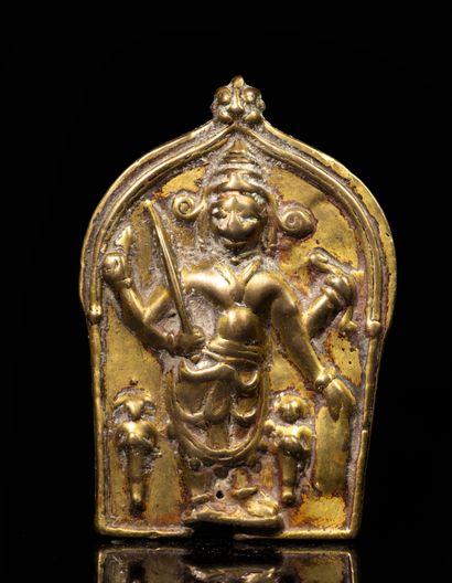 ﻿Shiva Virabhadra 
Inde méridionale. C. 19°...