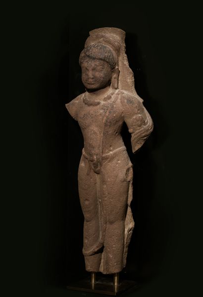﻿Shiva 
Inde ca 8°-10° siècles 
Grès rose....