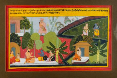 ﻿Scènes du Ramayana incluant Rama et Lakshmana...