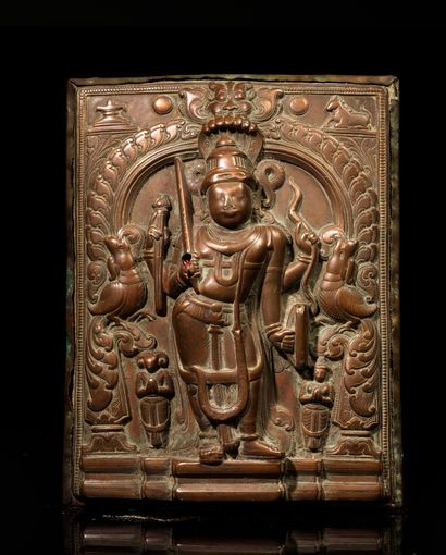﻿Shiva Virabhadra 
Inde méridionale. C. 19°...