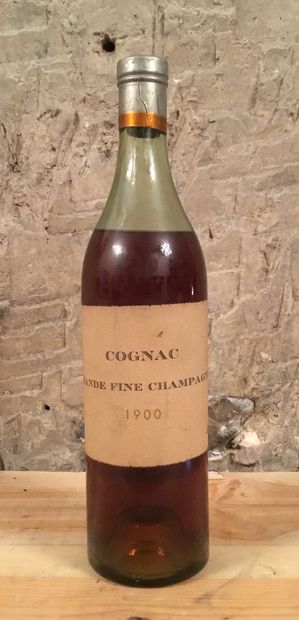 1 bottle COGNAC GRANDE FINE CHAMPAGNE 1900...