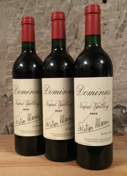 3 bottles NAPA VALLEY Dominus 1999 (els)