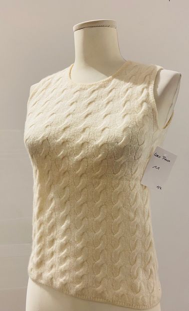 11. Loro PIANA 
Set of two sleeveless cashmere...