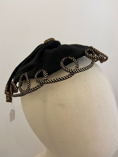 ANONYMOUS, circa 1938 
Evening cap, black...