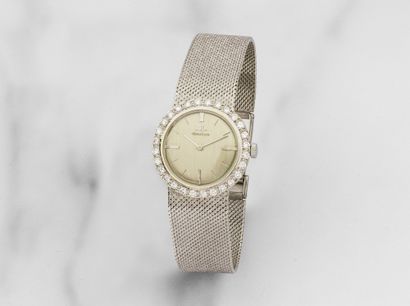Jaeger-LeCoultre. Montre bracelet de dame en or blanc 18k (750) sertie de diamants mouvement m&#...