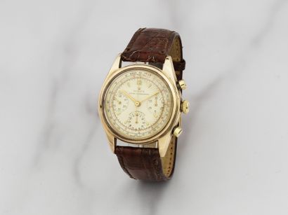 Rolex. Rare et beau chronographe bracelet en or jaune 9K (375) mouvement mécanique Rolex. A...