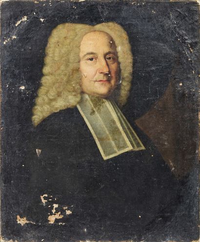 ECOLE FRANCAISE DU XVIIIe SIECLE Portrait d'un procureur